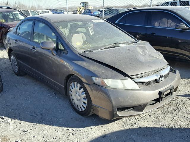 19XFA1F5XAE025299 - 2010 HONDA CIVIC LX GRAY photo 1