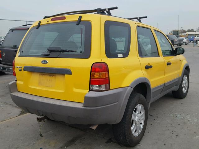 1FMYU04141KB80966 - 2001 FORD ESCAPE XLT YELLOW photo 4