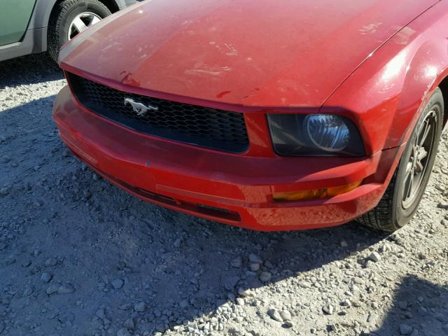 1ZVHT80NX85140458 - 2008 FORD MUSTANG RED photo 9