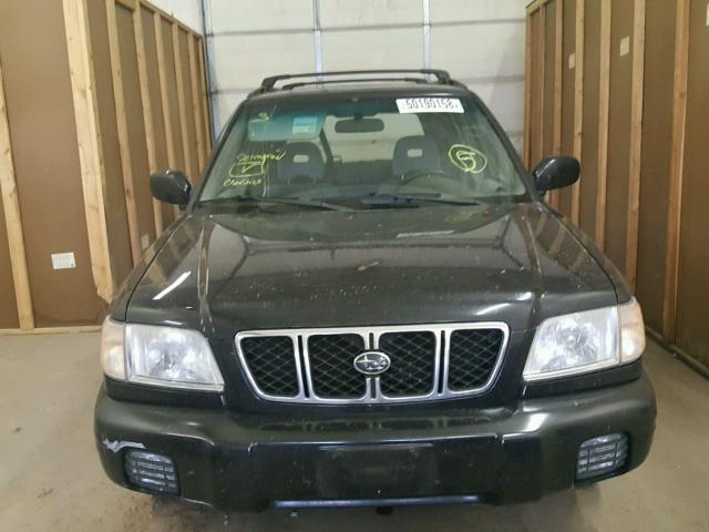JF1SF65611H728071 - 2001 SUBARU FORESTER S BLACK photo 9