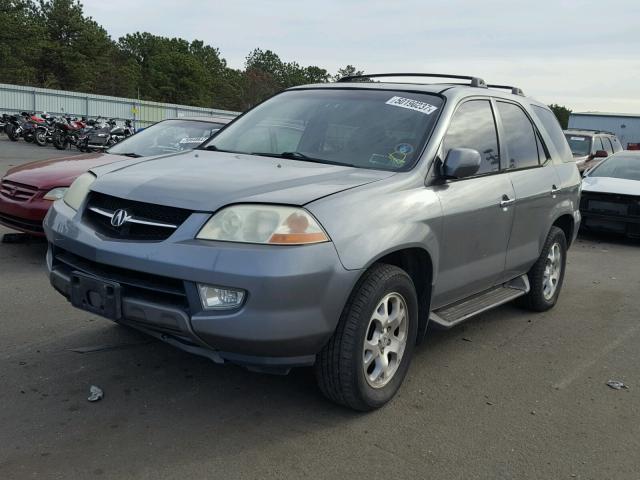 2HNYD18801H537093 - 2001 ACURA MDX TOURIN GRAY photo 2