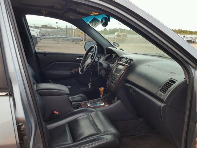 2HNYD18801H537093 - 2001 ACURA MDX TOURIN GRAY photo 5