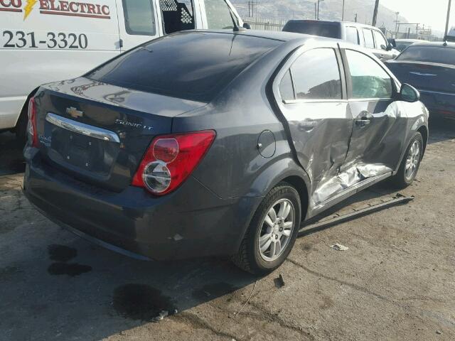 1G1JC5SG9D4171128 - 2013 CHEVROLET SONIC LT GRAY photo 4