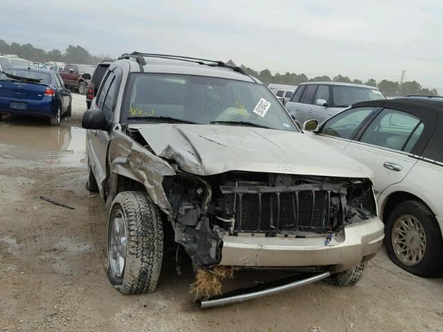 1J8GX58N64C221929 - 2004 JEEP GRAND CHER BEIGE photo 9