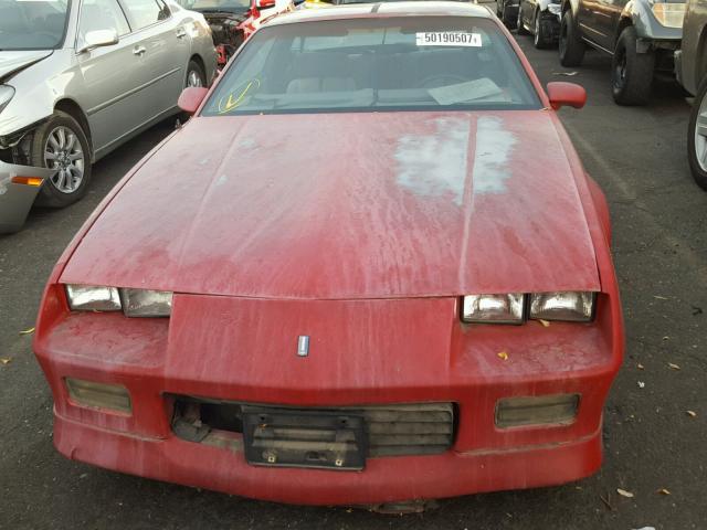 1G1FP23E4LL127984 - 1990 CHEVROLET CAMARO RS RED photo 10