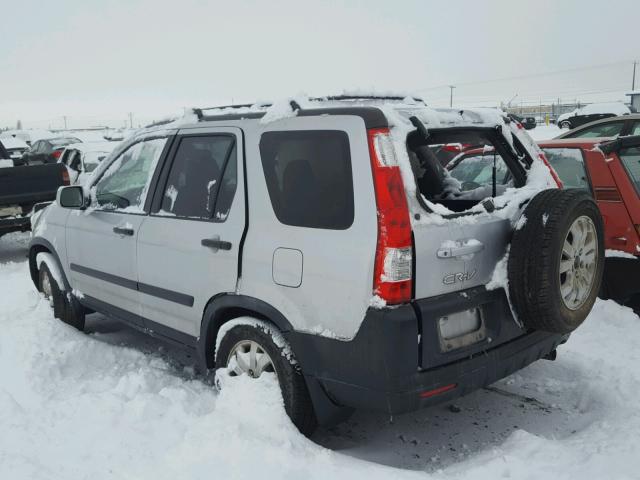 JHLRD788X6C010172 - 2006 HONDA CR-V EX SILVER photo 3