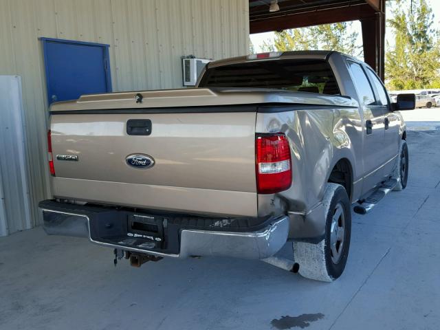 1FTPW125X5KE73198 - 2005 FORD F150 SUPER TAN photo 4