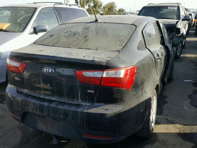 KNADM4A39D6307589 - 2013 KIA RIO LX Սև լուսանկար 4