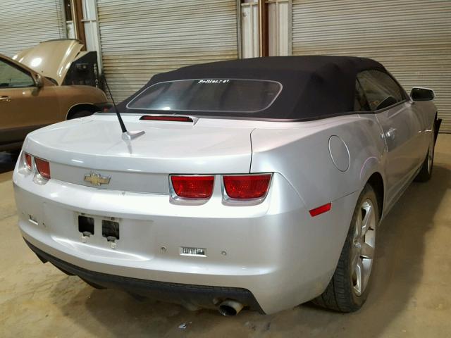 2G1FB3DD1B9203872 - 2011 CHEVROLET CAMARO LT SILVER photo 4