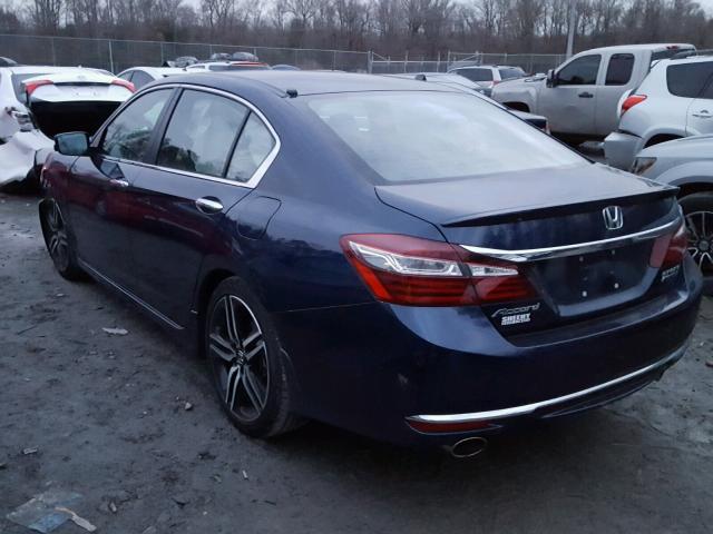 1HGCR2F12HA234209 - 2017 HONDA ACCORD SPO BLUE photo 3