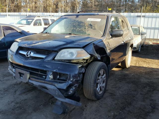 2HNYD18616H509292 - 2006 ACURA MDX TOURIN BLACK photo 2