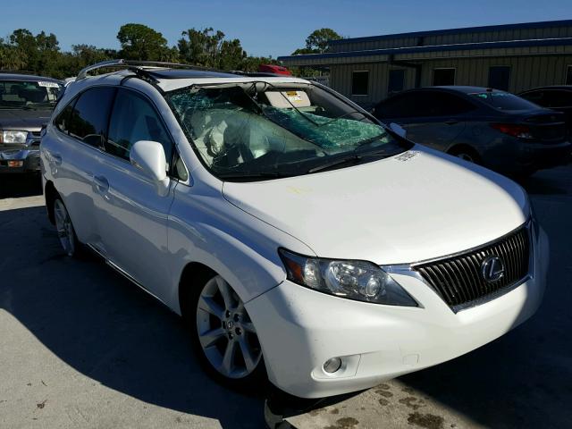 2T2ZK1BA5AC003833 - 2010 LEXUS RX350 WHITE photo 1