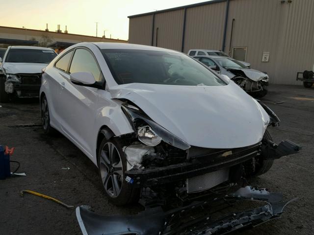 KMHDH6AH2EU027438 - 2014 HYUNDAI ELANTRA CO WHITE photo 1