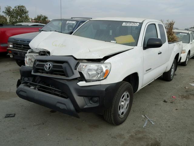 5TFTX4CN7EX037603 - 2014 TOYOTA TACOMA ACC WHITE photo 2