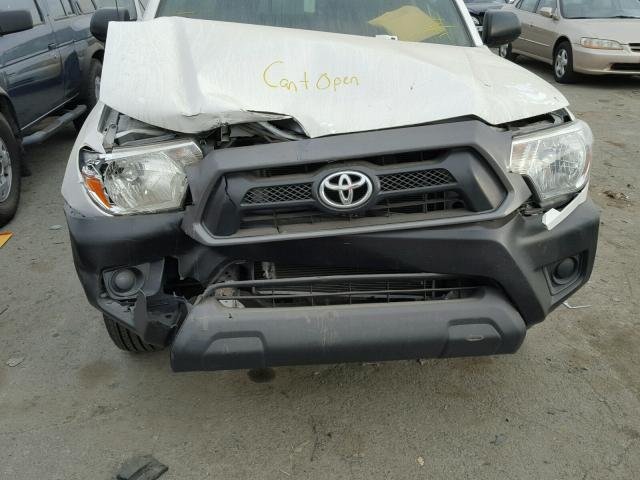 5TFTX4CN7EX037603 - 2014 TOYOTA TACOMA ACC WHITE photo 9