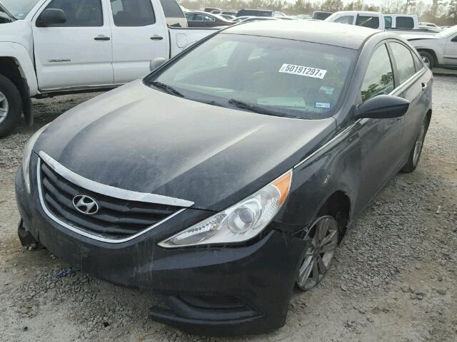 5NPEB4AC6CH319278 - 2012 HYUNDAI SONATA GLS BLACK photo 2