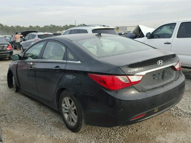 5NPEB4AC6CH319278 - 2012 HYUNDAI SONATA GLS BLACK photo 3