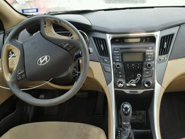 5NPEB4AC6CH319278 - 2012 HYUNDAI SONATA GLS BLACK photo 9