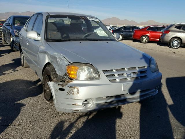 KMHCG45C15U674544 - 2005 HYUNDAI ACCENT GL SILVER photo 1