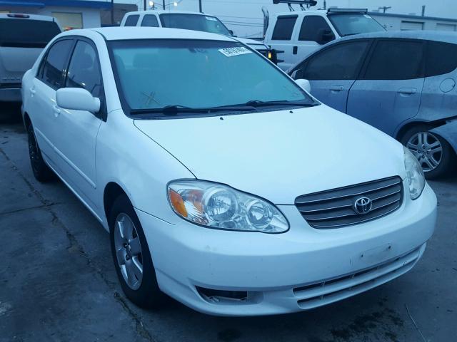 JTDBR32E832011166 - 2003 TOYOTA COROLLA CE WHITE photo 1