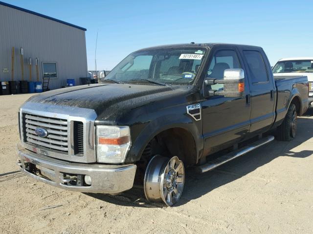 1FTSW21R38EE20558 - 2008 FORD F250 SUPER BLACK photo 2