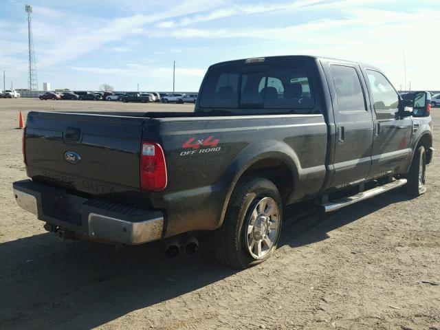 1FTSW21R38EE20558 - 2008 FORD F250 SUPER BLACK photo 4