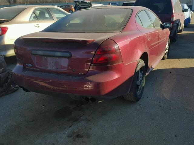 2G2WS522541111755 - 2004 PONTIAC GRAND PRIX MAROON photo 4