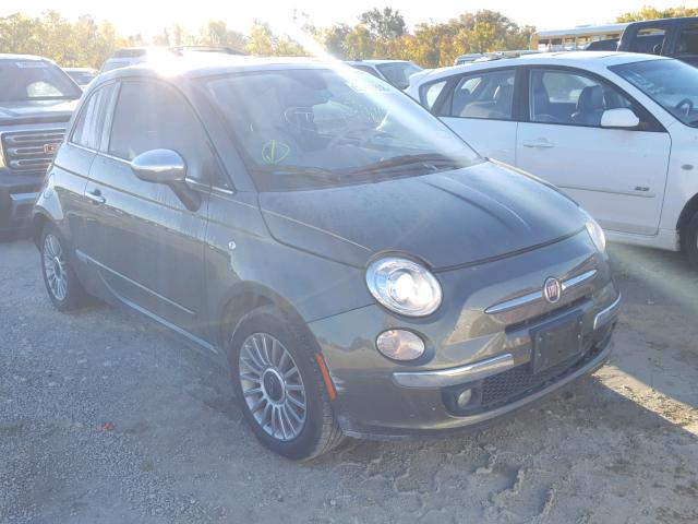 3C3CFFCR9CT335391 - 2012 FIAT 500 LOUNGE GREEN photo 1