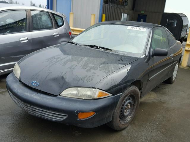 3G1JC1245TS909357 - 1996 CHEVROLET CAVALIER BLACK photo 2