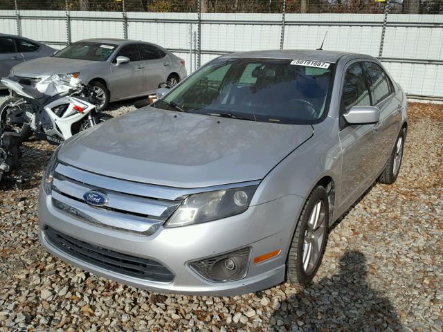 3FAHP0JG7BR330446 - 2011 FORD FUSION SEL SILVER photo 2