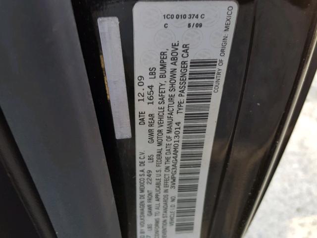 3VWPG3AG4AM013014 - 2010 VOLKSWAGEN NEW BEETLE 黑色 照片 10