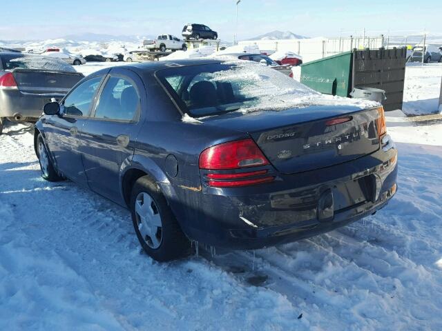 1B3EL36TX4N135187 - 2004 DODGE STRATUS SE BLUE photo 3