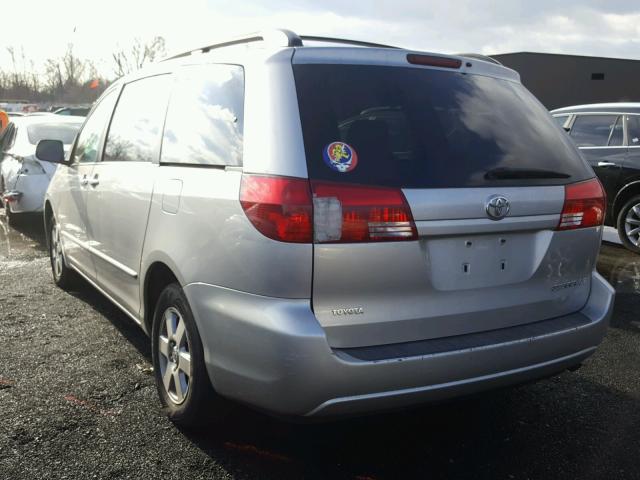 5TDZA23C44S011611 - 2004 TOYOTA SIENNA CE SILVER photo 3