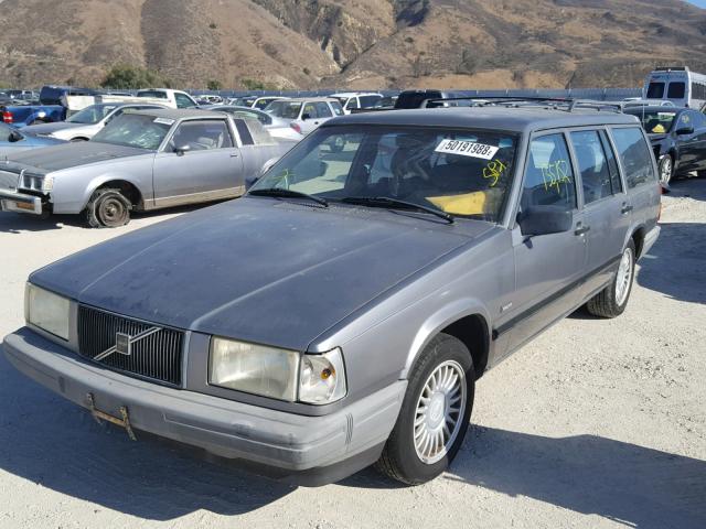 YV1FW8718N2343599 - 1992 VOLVO 740 GRAY photo 2