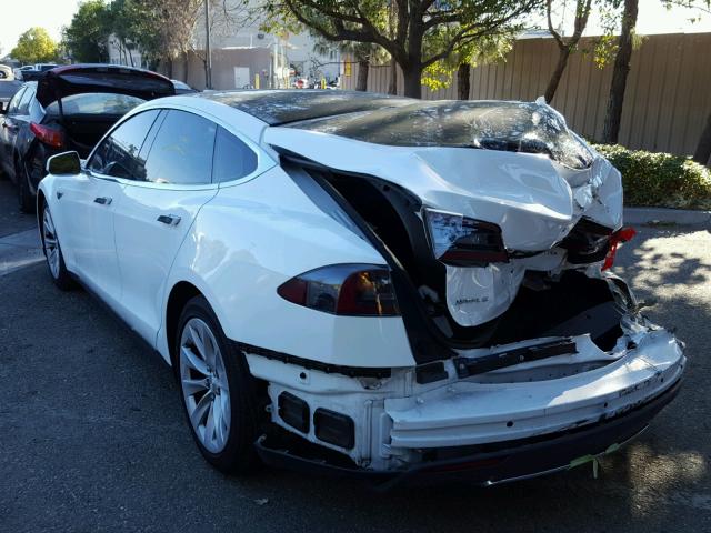 5YJSA1E23GF134891 - 2016 TESLA MODEL S WHITE photo 3