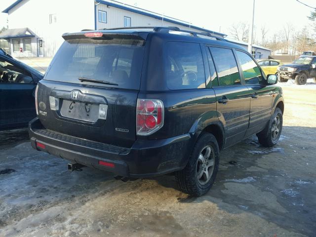 2HKYF18476H527978 - 2006 HONDA PILOT EX BLACK photo 4