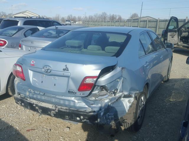 4T1BE46K99U794766 - 2009 TOYOTA CAMRY BASE BLUE photo 4