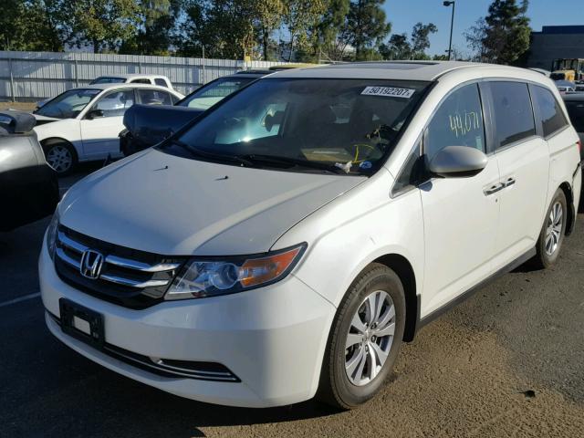 5FNRL5H64FB106174 - 2015 HONDA ODYSSEY EX WHITE photo 2