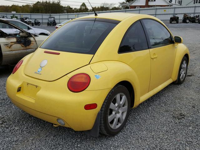 3VWDD21C33M422935 - 2003 VOLKSWAGEN NEW BEETLE 黄色 照片 4