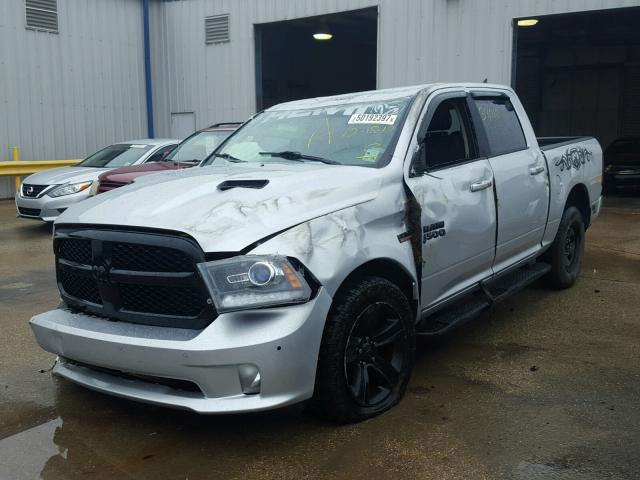 1C6RR6MT7HS651475 - 2017 RAM 1500 SPORT SILVER photo 2