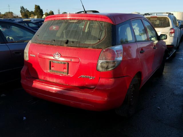 2T1KR32E76C568947 - 2006 TOYOTA COROLLA MA RED photo 4