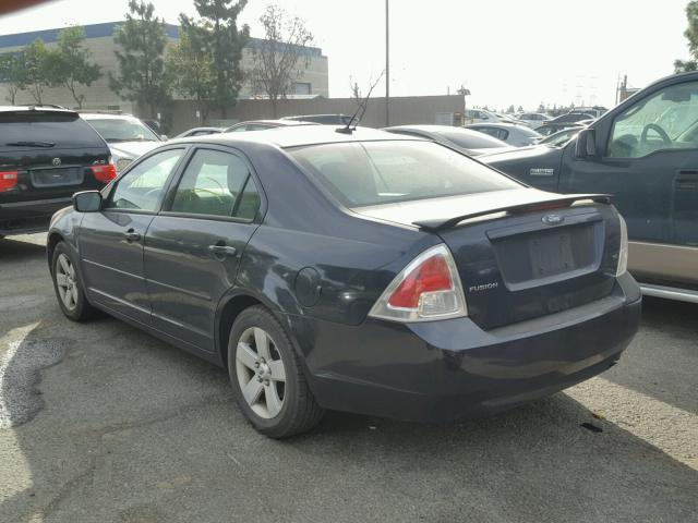 3FAHP07Z59R197110 - 2009 FORD FUSION SE BLUE photo 3