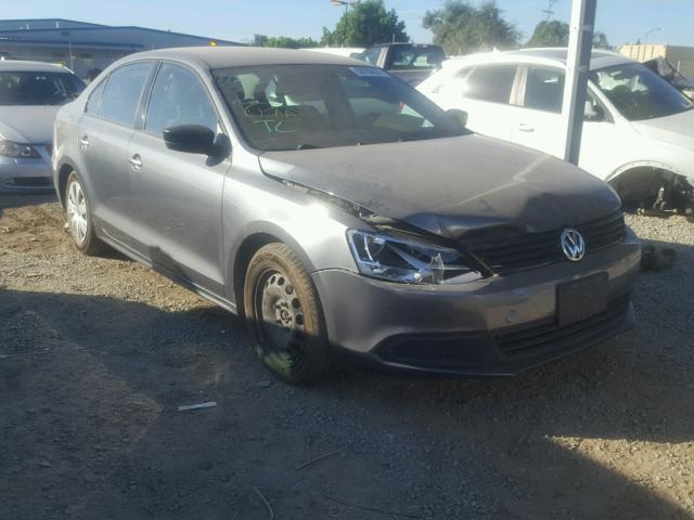 3VW2K7AJ1CM329422 - 2012 VOLKSWAGEN JETTA BASE GRAY photo 1