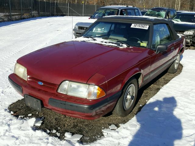 1FACP44A7LF150407 - 1990 FORD MUSTANG LX RED photo 2