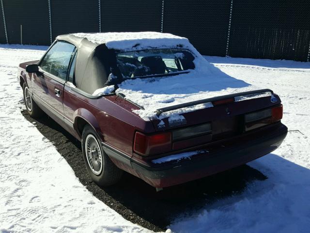 1FACP44A7LF150407 - 1990 FORD MUSTANG LX RED photo 3