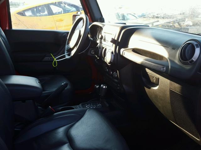 1C4AJWAG9DL699830 - 2013 JEEP WRANGLER S RED photo 5