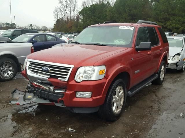 1FMEU63847UB65918 - 2007 FORD EXPLORER X BURGUNDY photo 2