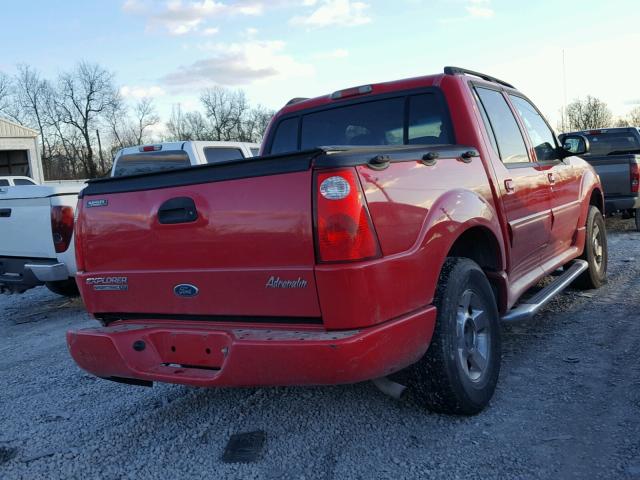 1FMZU77K25UB67709 - 2005 FORD EXPLORER S RED photo 4