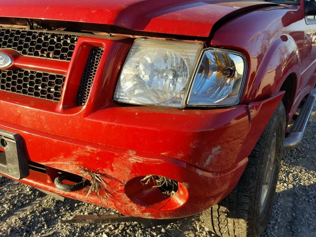 1FMZU77K25UB67709 - 2005 FORD EXPLORER S RED photo 9