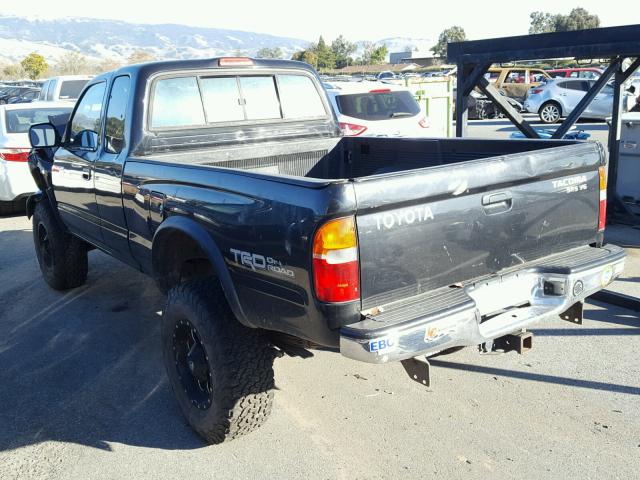 4TAWN72N7YZ683931 - 2000 TOYOTA TACOMA XTR BLACK photo 3